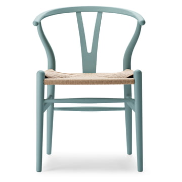 CH24 Wishbone Chair, soft pewter / Naturgeflecht von Carl Hansen