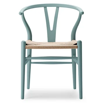 CH24 Wishbone Chair, soft pewter / Naturgeflecht von Carl Hansen