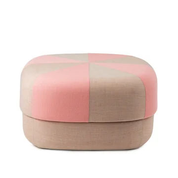 Circus Pouf gross duo von Normann Copenhagen in der Farbe rose
