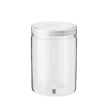 Store-It Aufbewahrungsglas 1 l mit Deckel von Rig-Tig by Stelton in der Farbe hellgrau