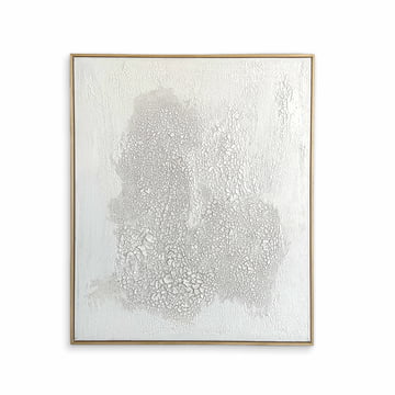 Studio Mykoda - SAHAVA Crashed, 100 x 120 cm, weiss / Rahmen Kiefer natur