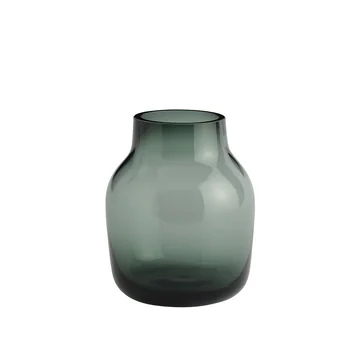 Muuto - Silent Vase, Ø 11 cm, dunkelgrün