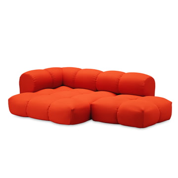 OUT Objekte unserer Tage - Sander 06 Links 3-Sitzer Sofa, reinorange (Vidar 4 0542 by Kvadrat)