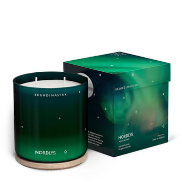 Duftkerze mit Deckel, Ø 10 cm, Nordlys von Skandinavisk