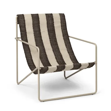 Desert Lounge Chair, cashmere / off-white, chocolate von Ferm Living