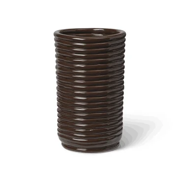 Ferm Living - Corduroy Vase, carob brown