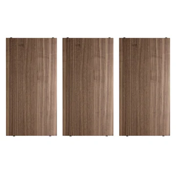 String - Regalboden 58 x 30 cm (3er-Pack), Walnuss