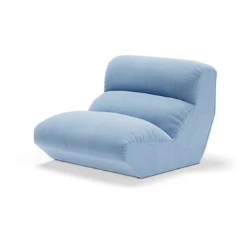 &Tradition - Hi Lo AV54 Einzelmodul, Sessel, blau (Stoff Kvadrat Gentle 0733)