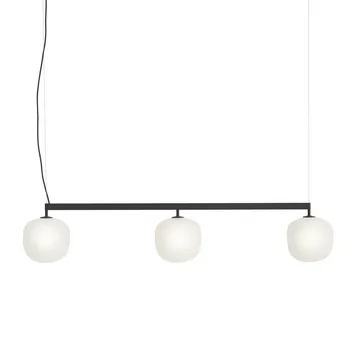 Muuto - Rime Rail Pendelleuchte, Ø 18 cm, schwarz