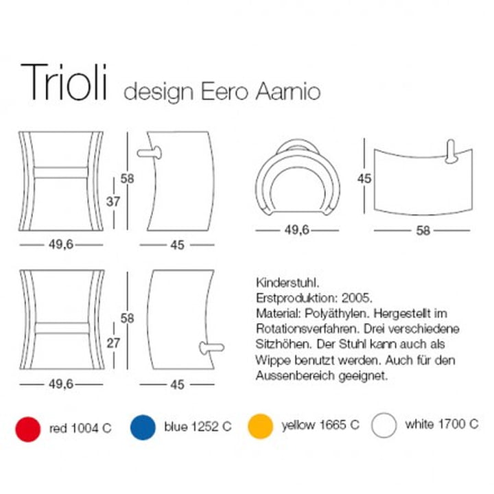 Kinderstuhl und Wippe Trioli