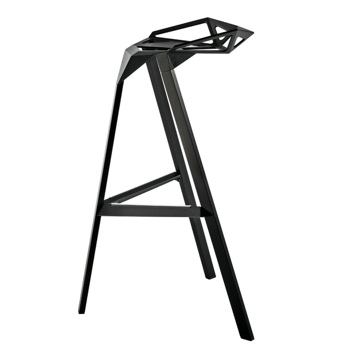 Stool One 67 cm von Magis in schwarz