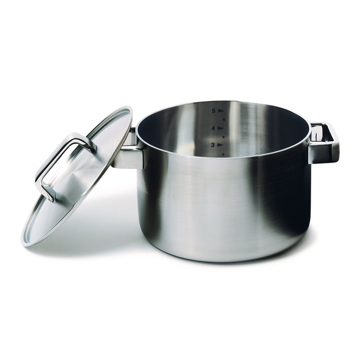 Iittala - Tools hoher Topf mit Deckel, 22 cm, 5 l