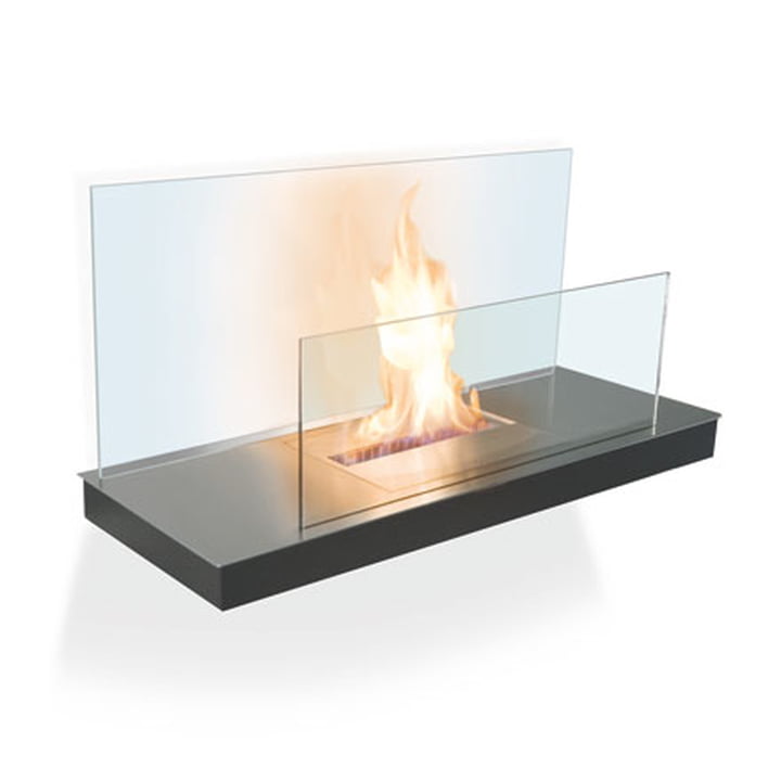 Wallflame II - Edelstahl/ Glas, klar