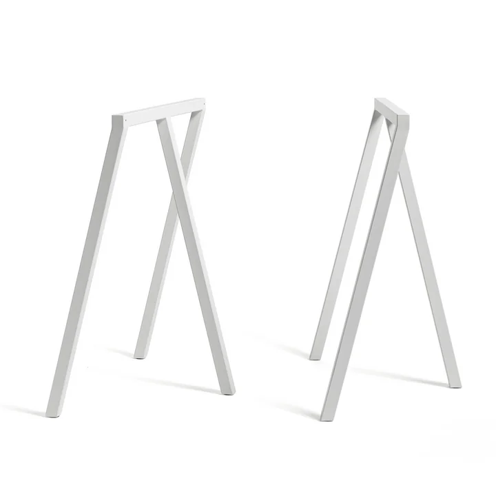 Loop Tischböcke Stand Frame von HAY in Weiss (2 Stück)