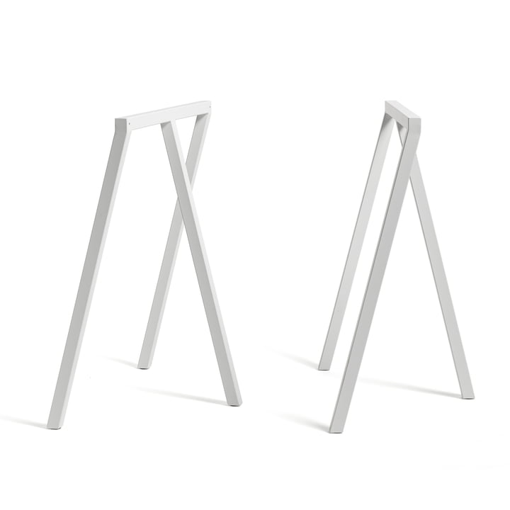 Loop Tischböcke Stand Frame von HAY in Weiss (2 Stück)