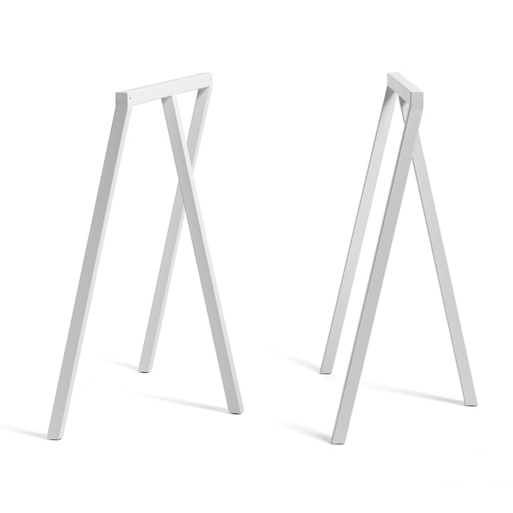 Loop Tischböcke Stand Frame High von HAY in Weiss (2 Stück)