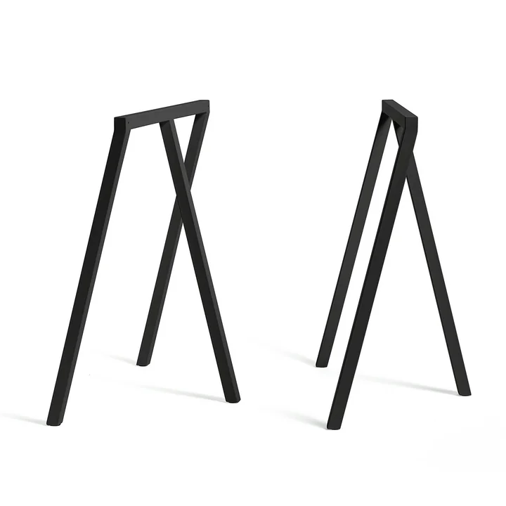 Loop Tischböcke Stand Frame von HAY in Schwarz (2 Stück)