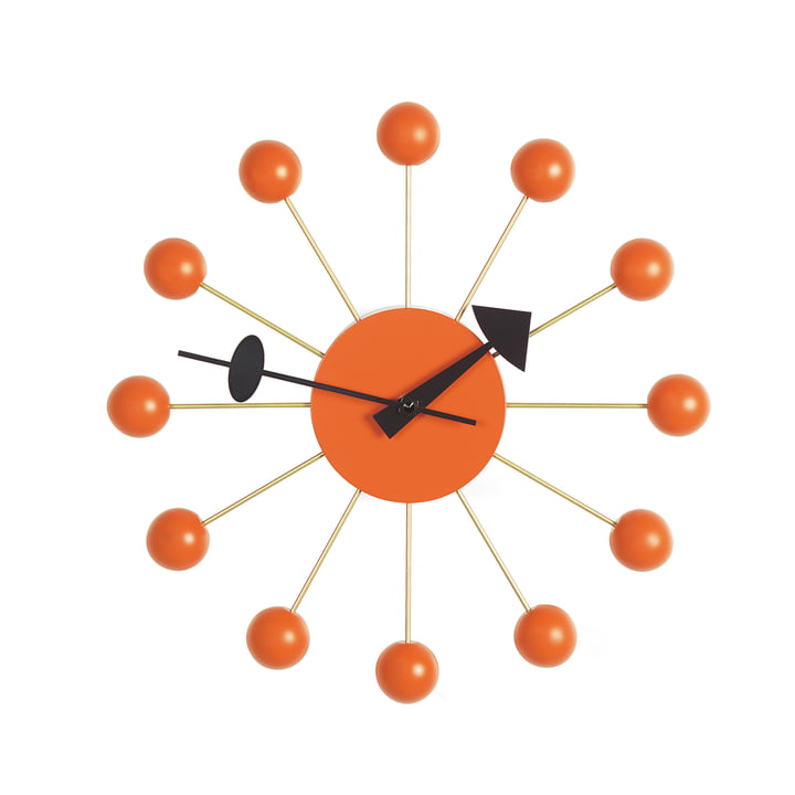 Ball Clock von Vitra in Orange