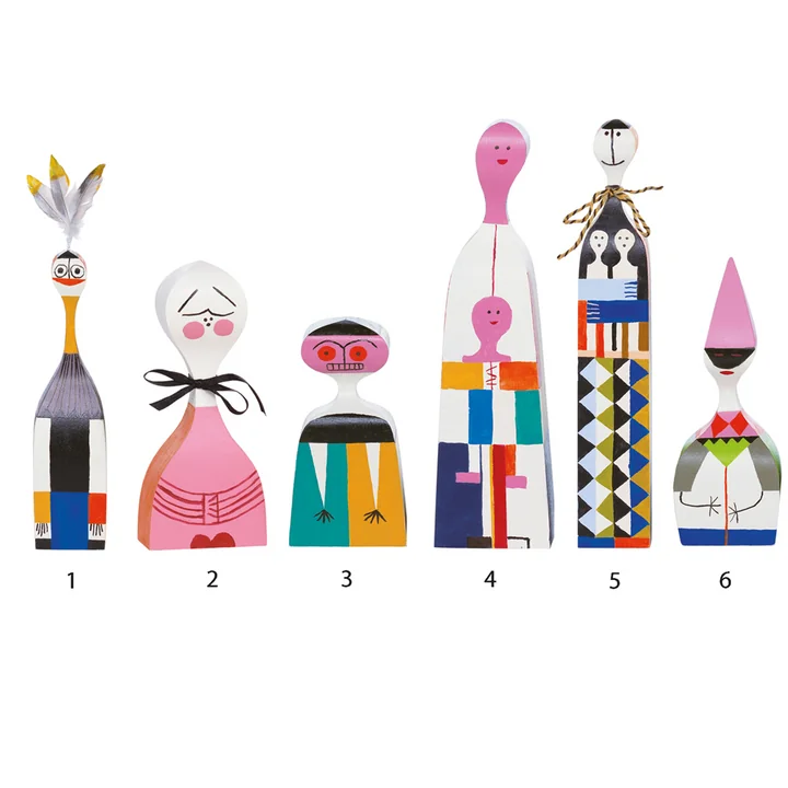 Die Wooden Dolls von Vitra, Gruppe 1-6