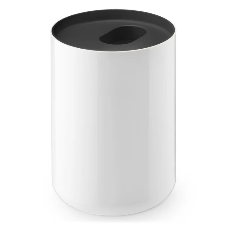 Lunar Abfalleimer von Authentics in weiss / Schwarz