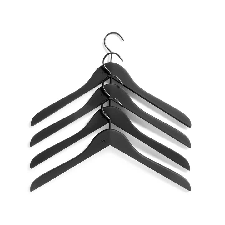 HAY - Soft Coat Slim Kleiderbügel in Schwarz