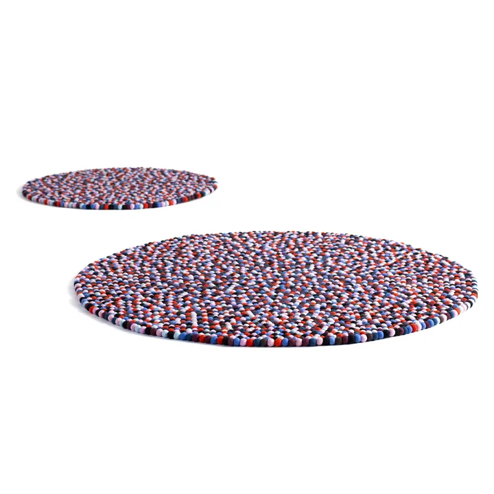 HAY Pinocchio Teppich coral black