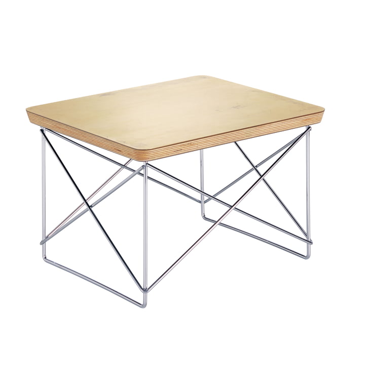 Eames Occasional Table LTR von Vitra in Blattgold / chrom
