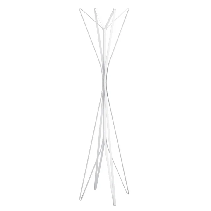 Zanotta - Aster Garderobe, weiss, 4 Arme