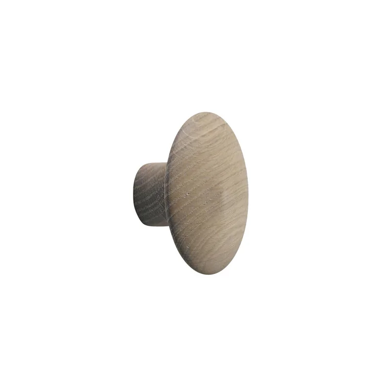 Wandhaken "The Dots" single small von Muuto in Eiche Natur