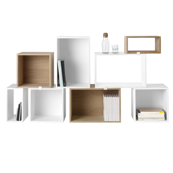 Muuto - Stacked Regalsystem in Esche und weiss