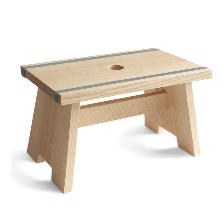side by side - Fussschemel Little Stool - blaugrau