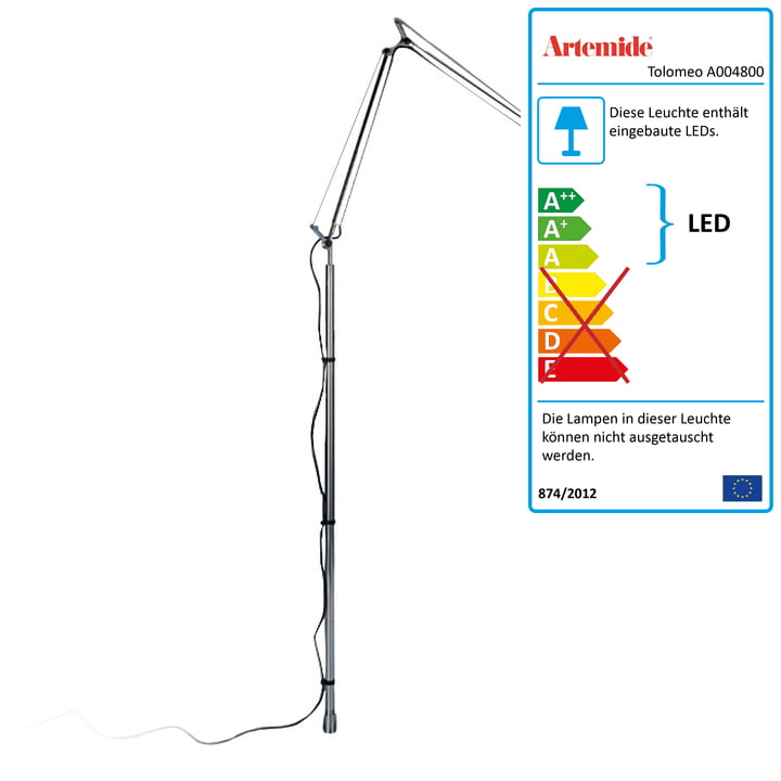 Artemide - Tolomeo Terra Stehleuchte, Body Aluminium, LED