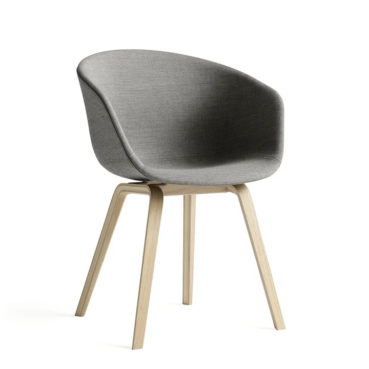 About A Chair AAC 23 von HAY in Eiche geseift / Vollpolster Remix grau (133)