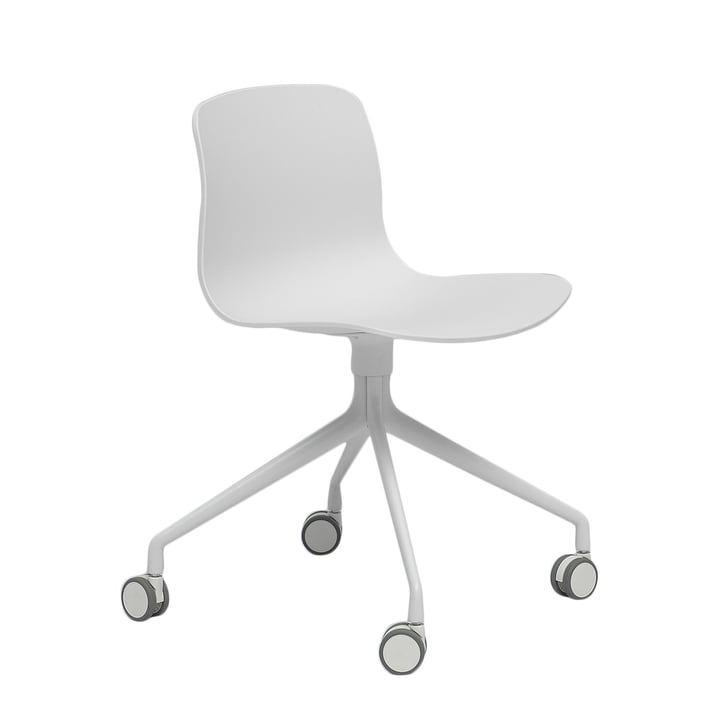 Hay - About A Chair AAC 14, Aluminium poliert weiss / weiss