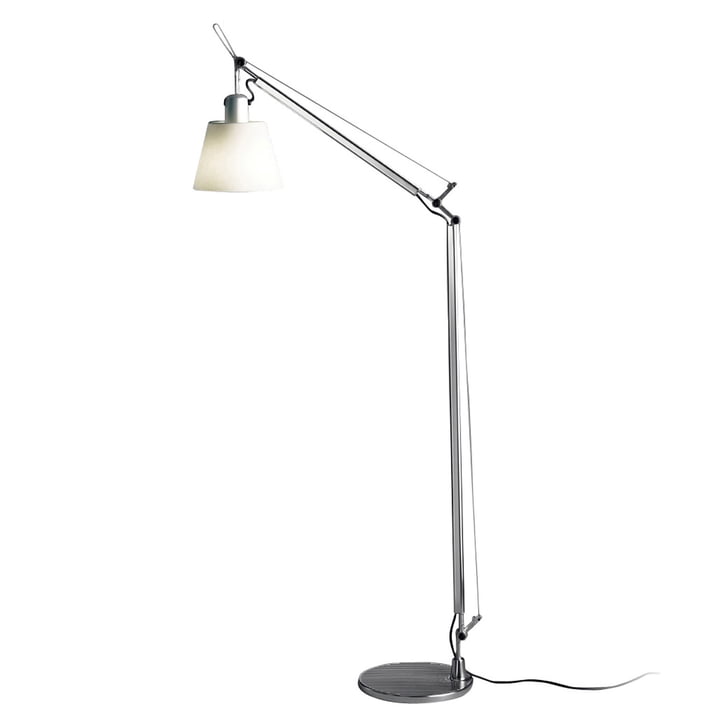 Artemide - Tolomeo Basculante Lettura, Body, Schirm aus Satin