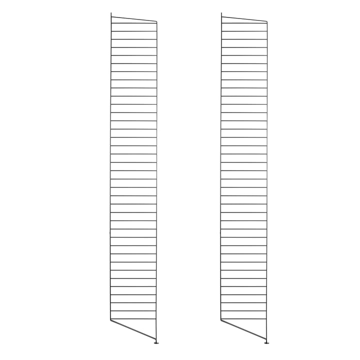 Bodenleiter für String Regal 200 x 30 cm (2er-Set) von String in Schwarz
