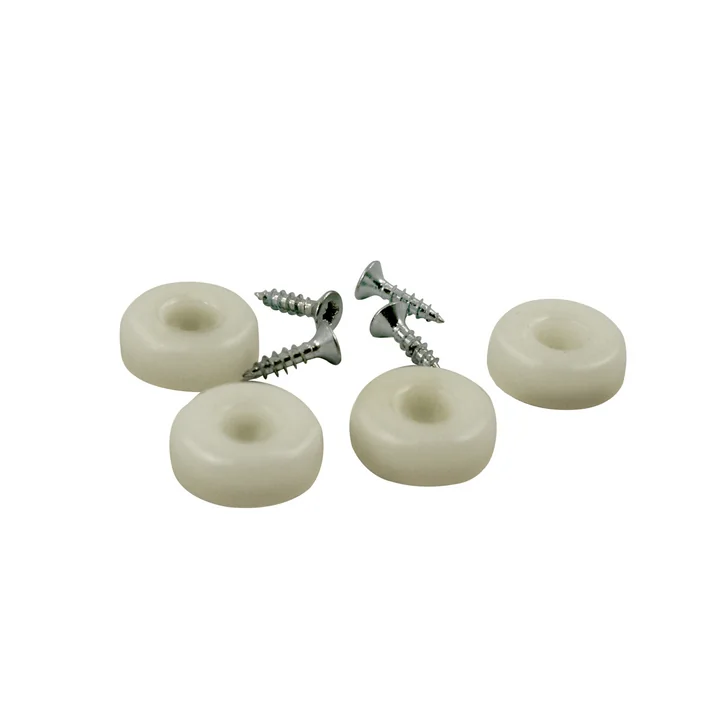 Kunststoffgleitersatz für Plastic Chair DSW / DAW 4er-Set von Vitra in Weiss