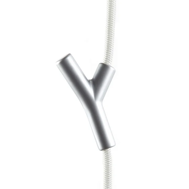 Wardrope Garderobenseil von Authentics in weiss / verchromt matt