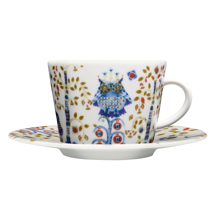 Taika Kaffeetasse mit Untertasse von Iittala in Weiss