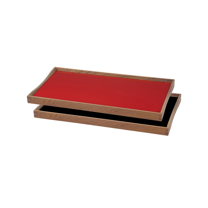 Das Tablett Turning Tray von ArchitectMade, 23 x 45 cm, rot