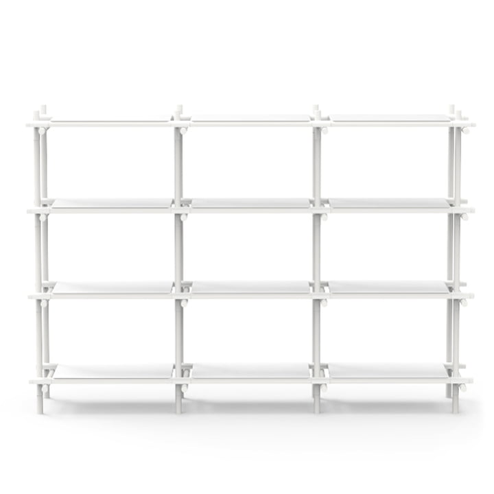 Stick System 3 x 4 von Menu in weiss / Esche weiss 