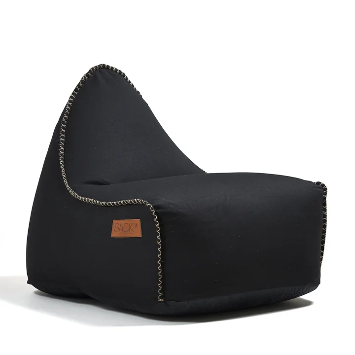 Sack it - Retro it Indoor Sitzsack, schwarz