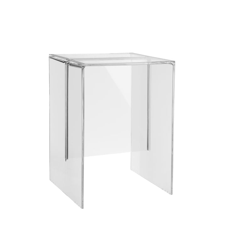 Kartell - Max-Beam Hocker / Beistelltisch, transparent-glasklar