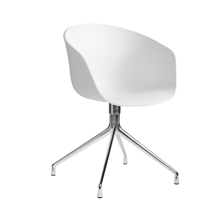 About A Chair AAC 20 von Hay in Aluminium poliert / Weiss