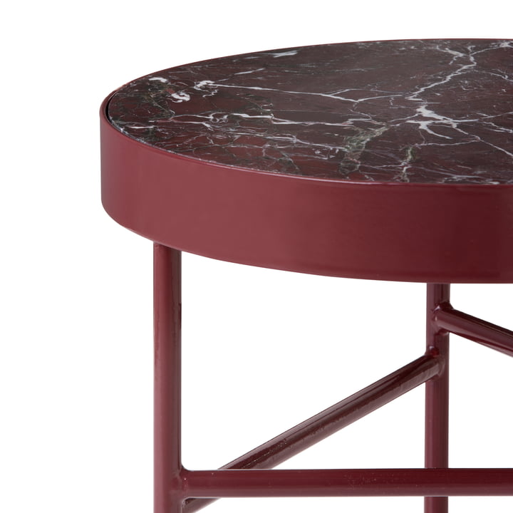 ferm living - Marble Marmor Tisch, rot