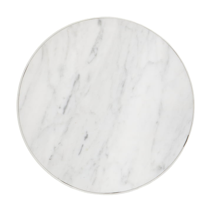 ferm living - Marble Marmor Tisch, medium, weiß