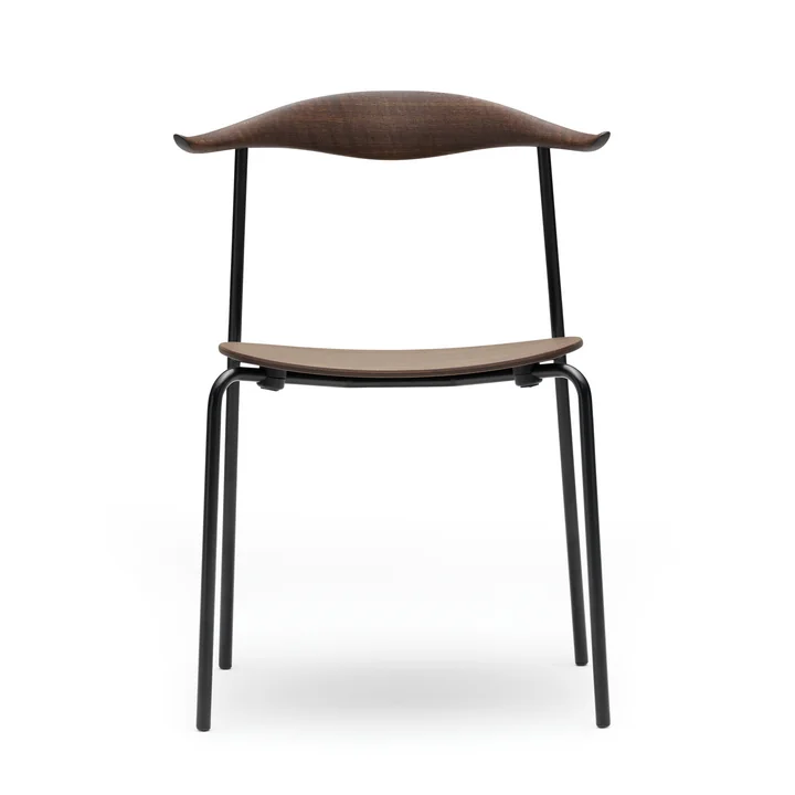 CH88T von Carl Hansen aus Eiche geräuchert und pulverbeschichtetem Stahlgestell in Schwarz