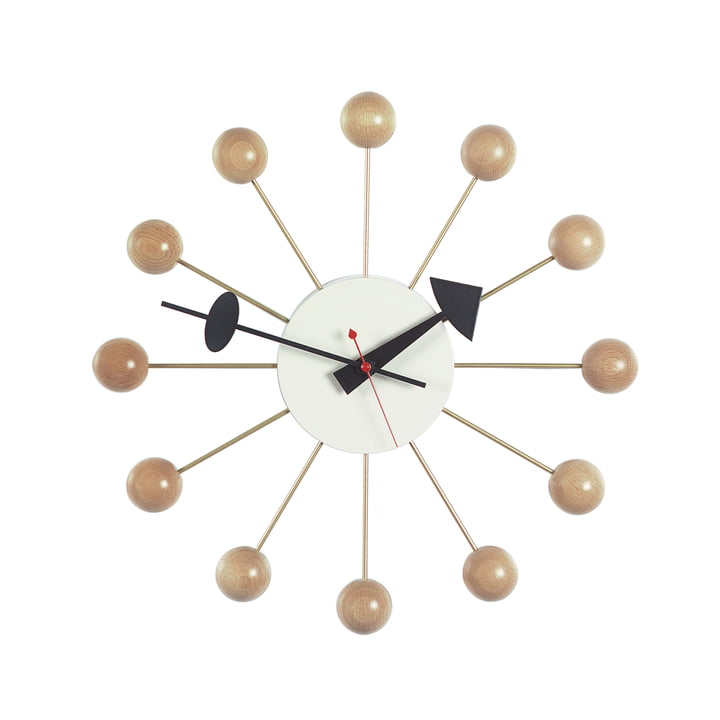 Ball Clock von Vitra in Buche natur