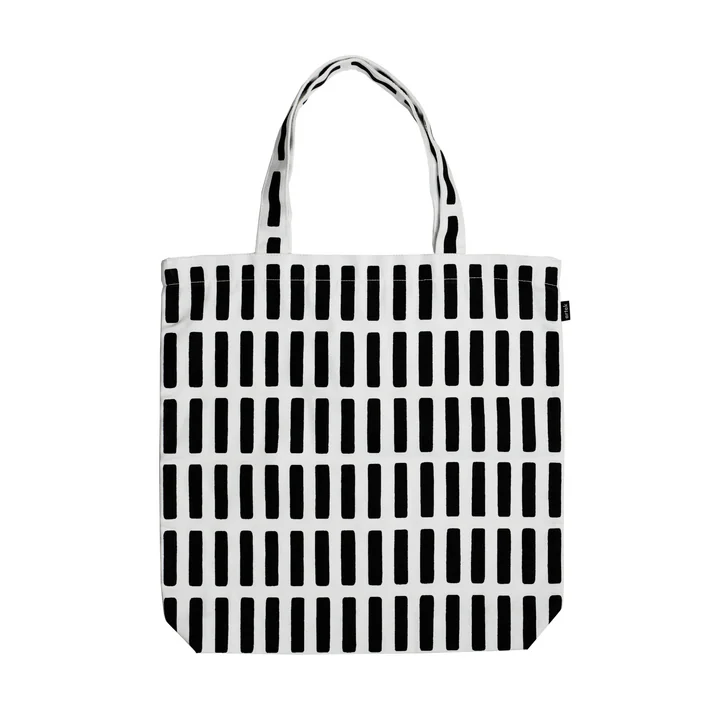 Siena Stofftasche von Artek in der Ausführung schwarz / weiss