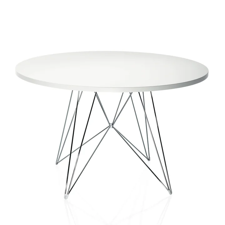 Tavolo XZ3 (rund) von Magis in Chrom / Weiss